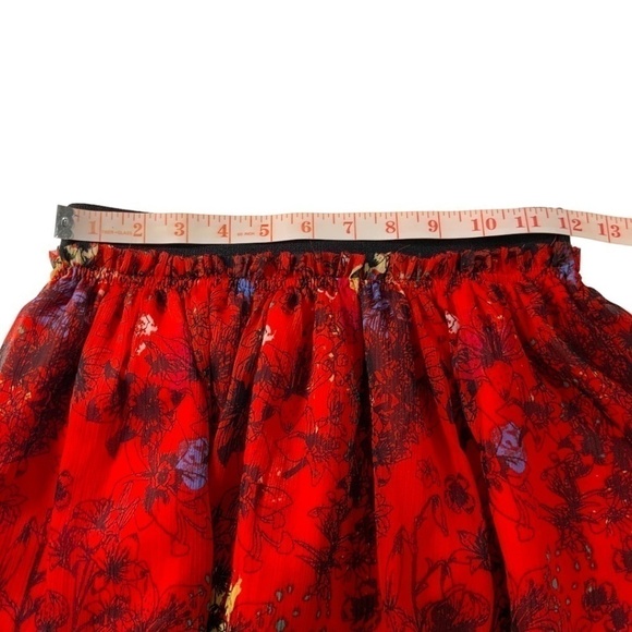 ARITZIA TALULA Fully Lined Chiffon Flirty Mini Skirt w/ Elasticized Waist Sz XS - Picture 6 of 9